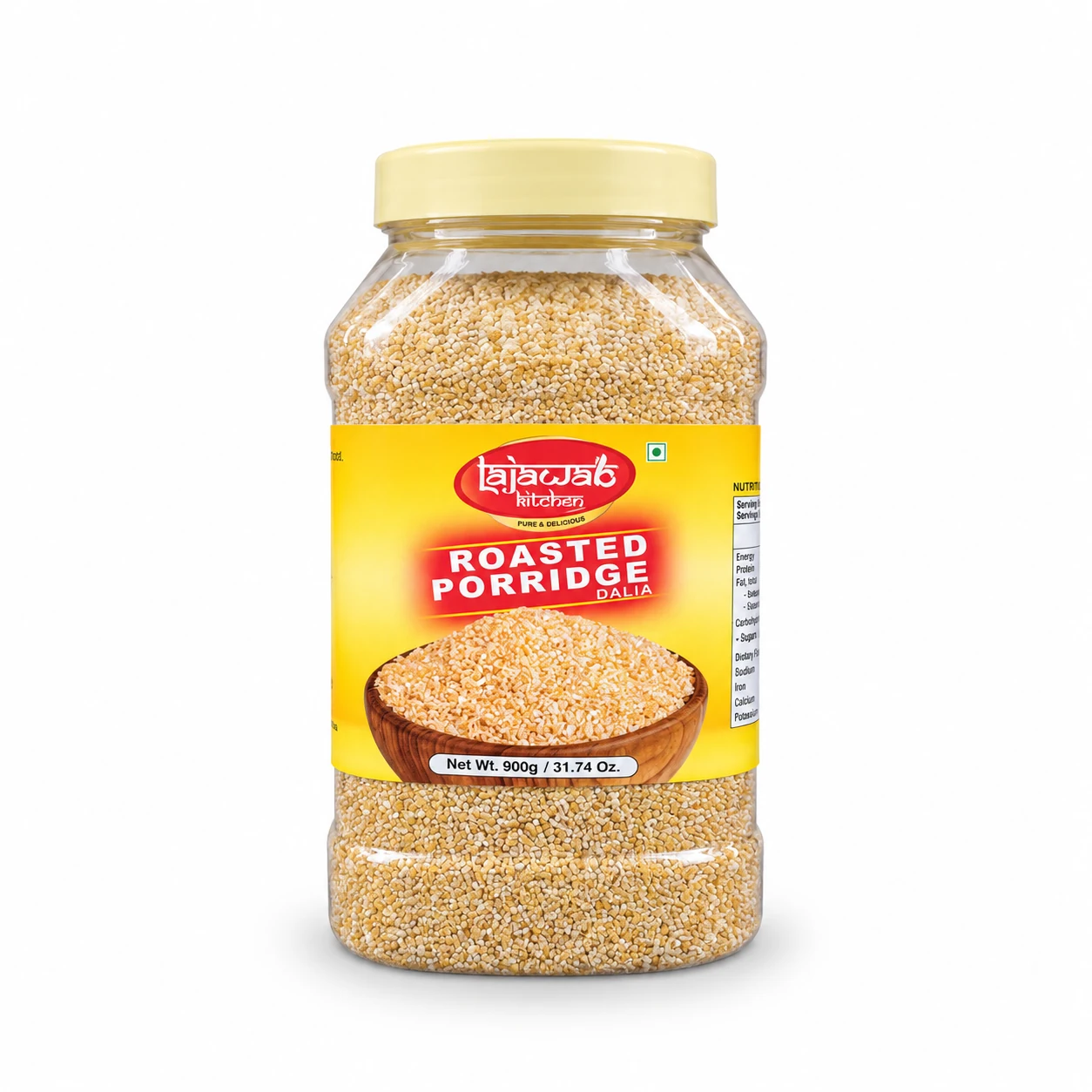Lajawaab - Roasted Dalia Porridge Broken Wheat Jar | 900g