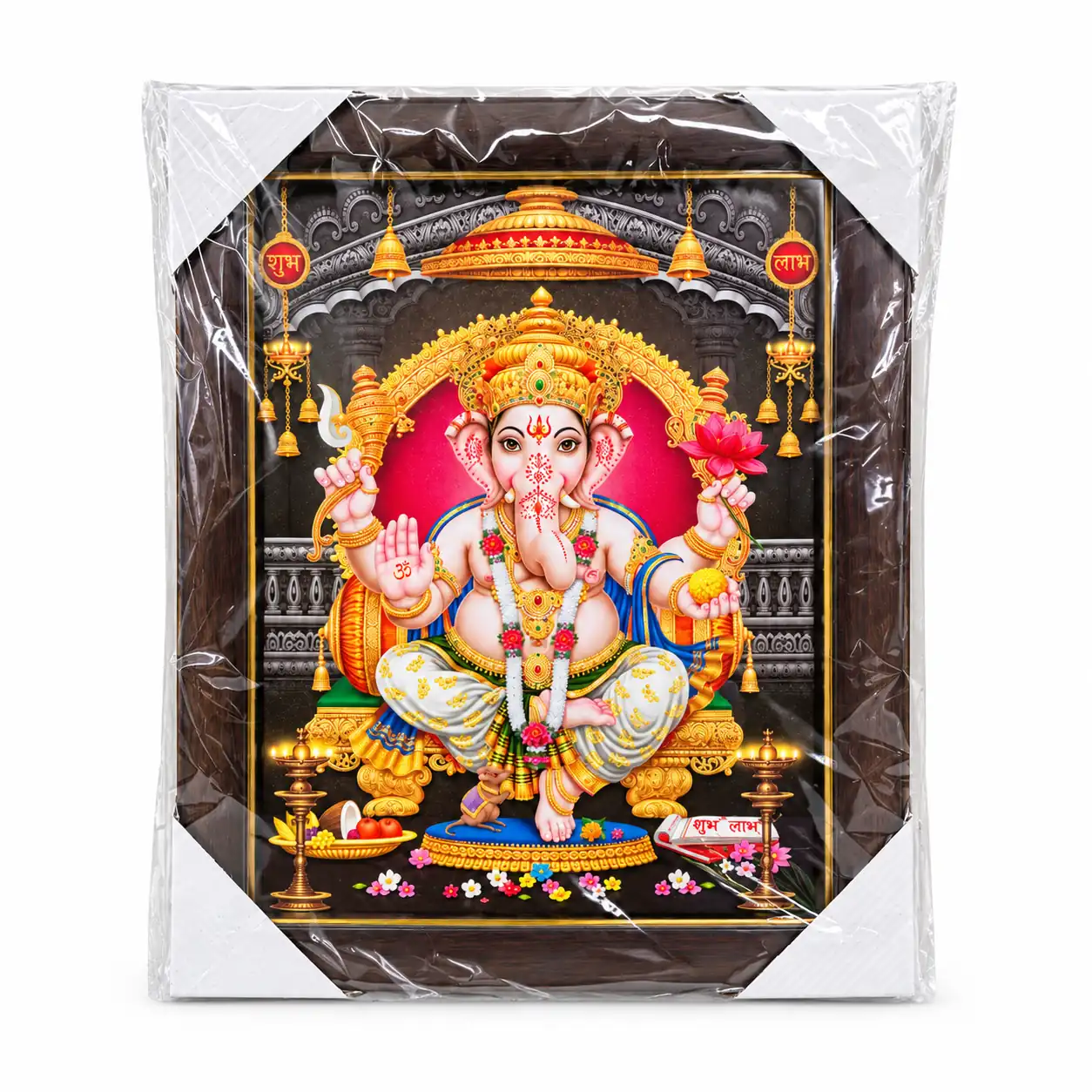 Maira's Kitchen - Ganesh ji Framed Picture 14x20 Inch | 1 Each
