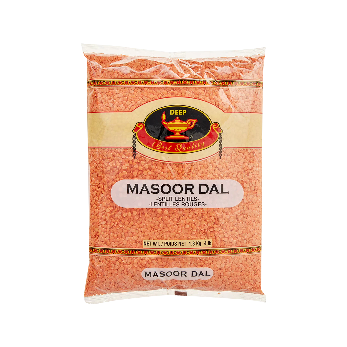 Deep - Masoor Dal Indian (Red Split Lentil without skin) | 1.8kg