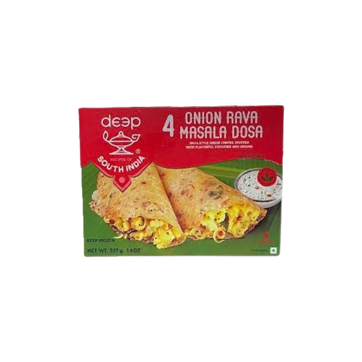 Deep - Onion Rava Masala Dosa Frozen | 4 Pcs
