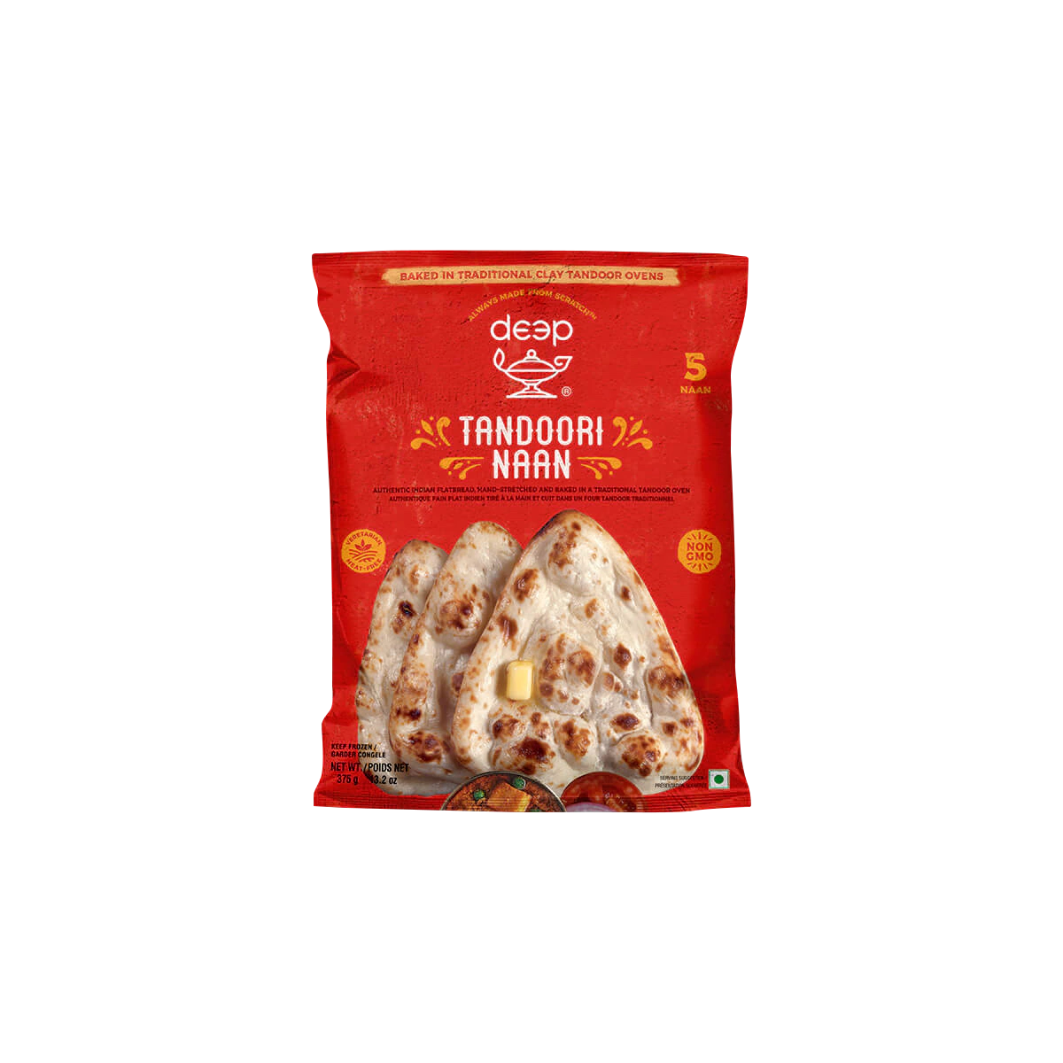 Deep - Tandoori Plain Naan | 5 Pcs