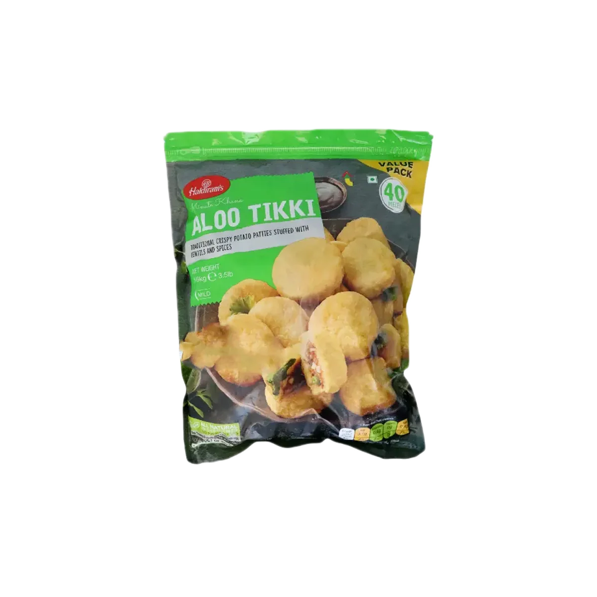 Haldiram's - Aloo Tikki Cocktail 40Pcs | 1.6kg