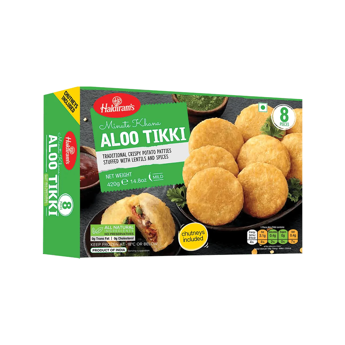 Haldiram's - Jumbo Aloo Tikki 22Pcs | 1.76kg