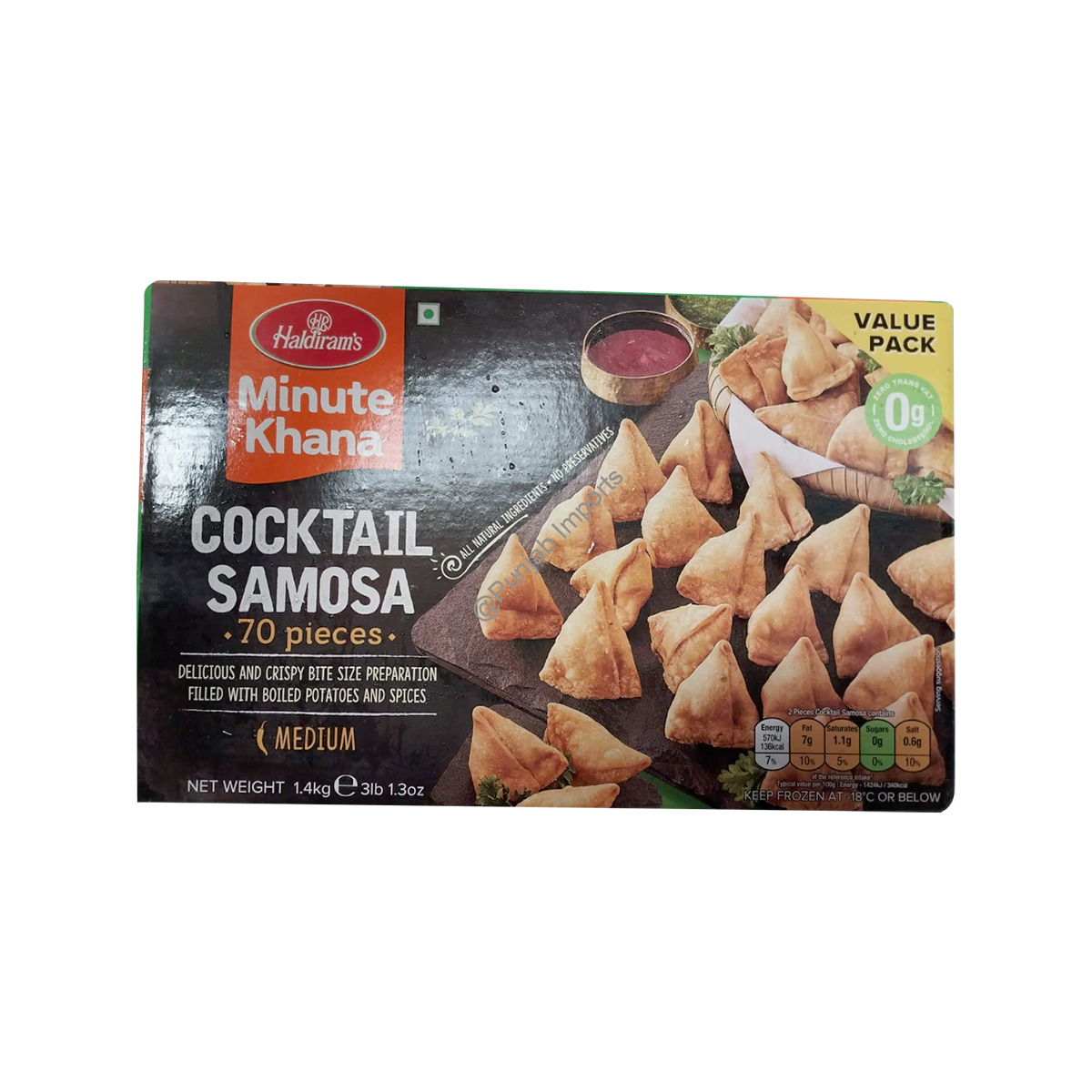 Haldiram's - Cocktail Samosa 1.4kg | 70 Pcs