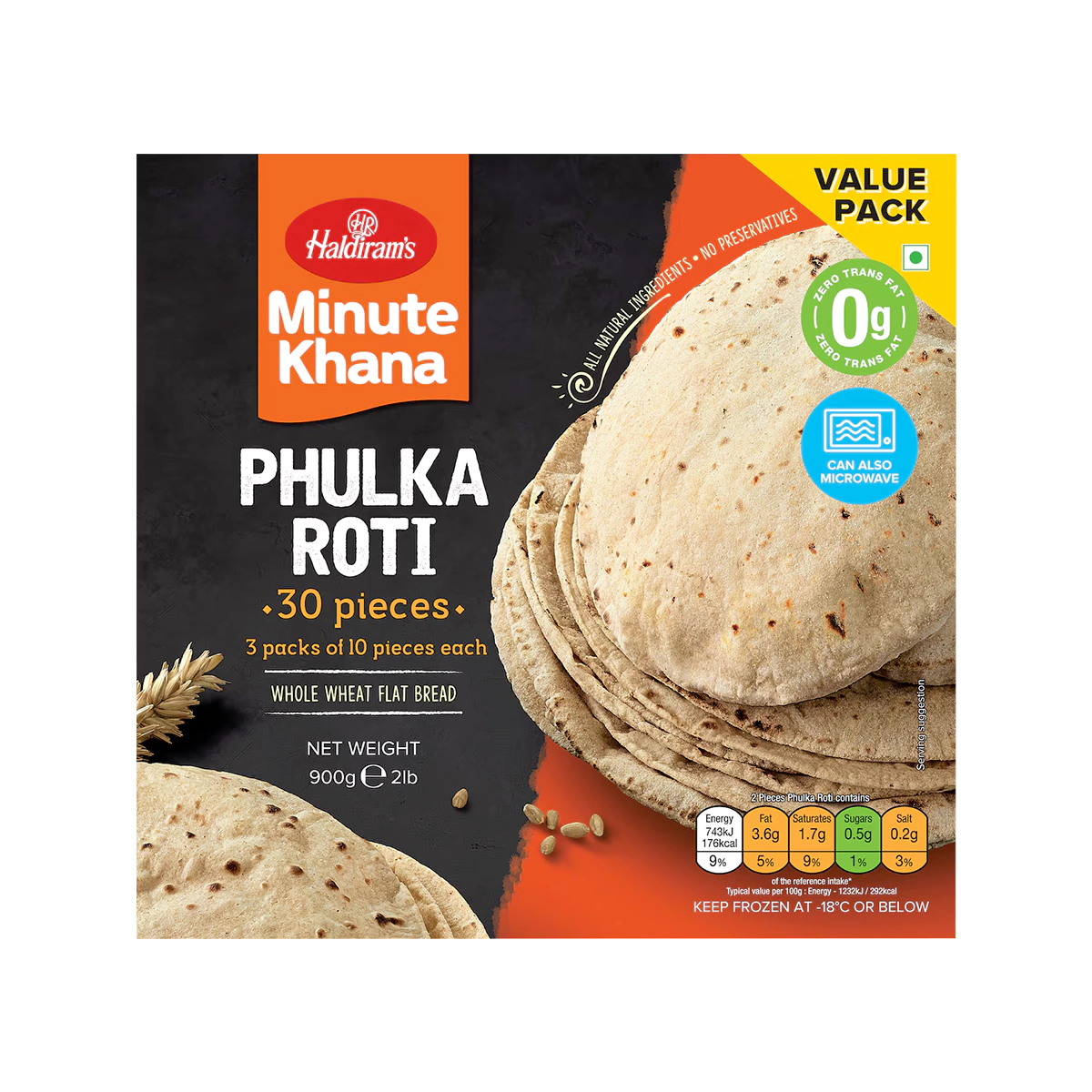 Haldiram's - Phulka Roti 900g | 30 Pcs