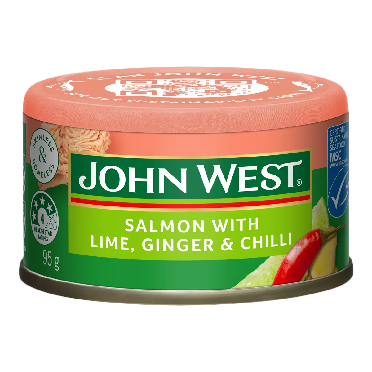 John West - Salmon Tempters Lime-Chilli & Ginger | 95g
