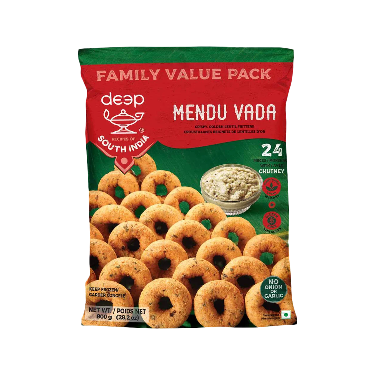 Deep - Mendu Vada Value Pack | 24 Pcs