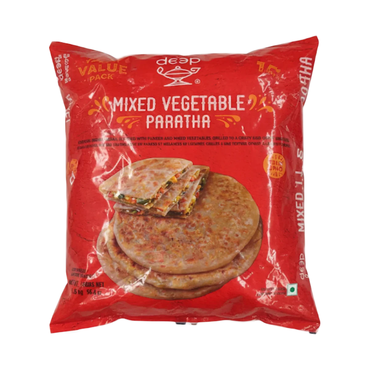 Deep - Mix Veg Paratha | 16 Pcs