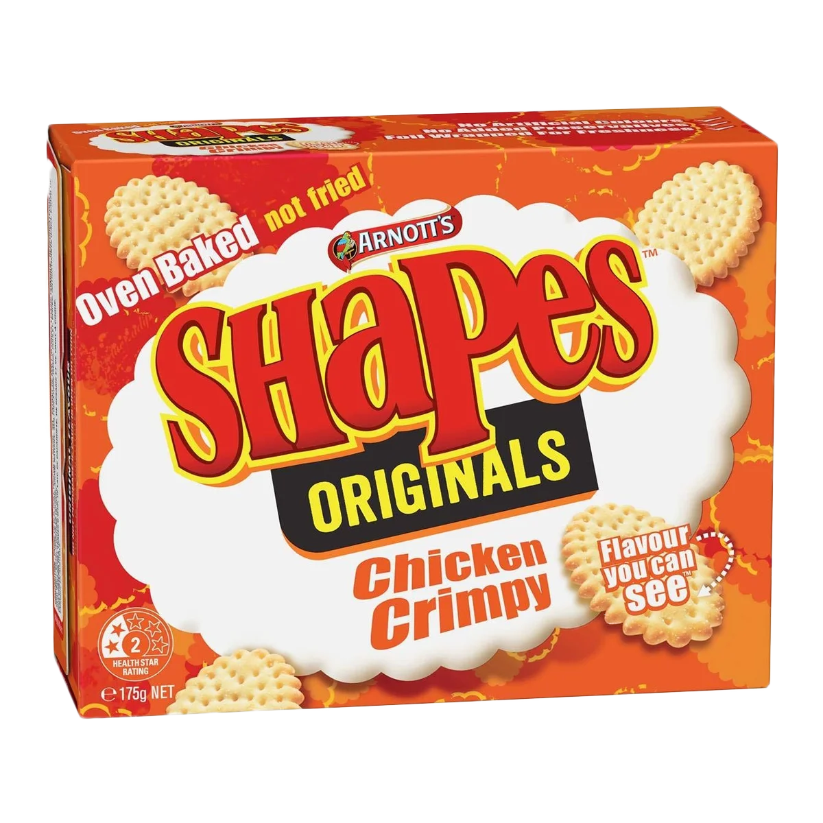 Arnott's - Shapes Originals Chicken Crimpy Biscuits | 175g
