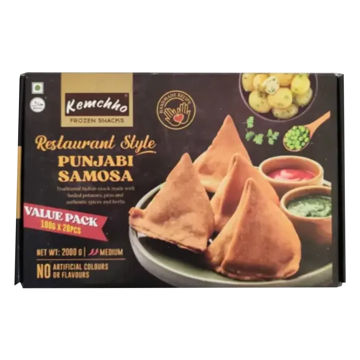 Kemchho - Restaurant Style Punjabi Samosa | 20 Pcs