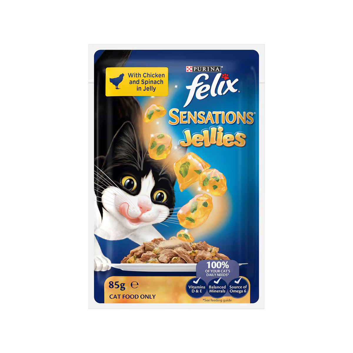 Felix - Cat Food Sensations Jellies with Beef in Tomato Flavoured Jelly | 85g