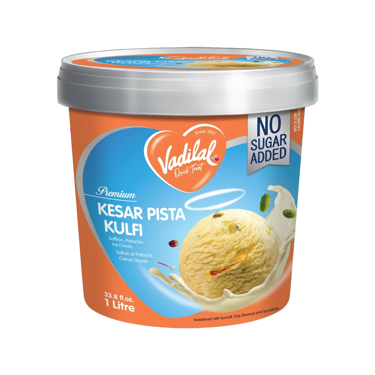 Vadilal - Kesar Pista Kulfi Ice Cream | 500ml