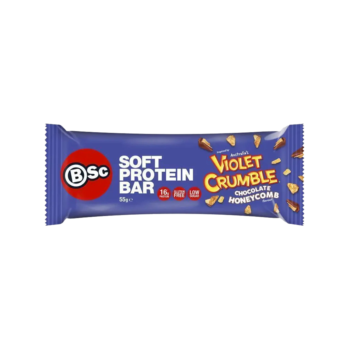 BSC - Violet Crumble Chocolate Honeycomb Soft Protein Bar | 55g