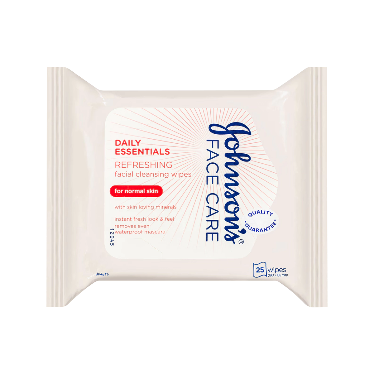 Johnson’s - Face Care Refreshing Facial Cleansing Wipes For Normal Skin Pink | 25 Pack