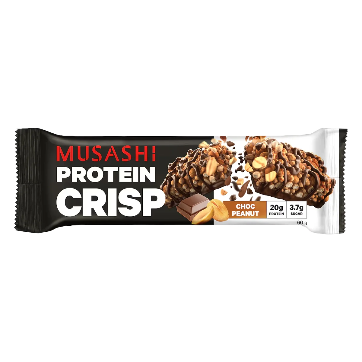 Musashi - Protein Bar Crisp Chocolate Peanut | 60g