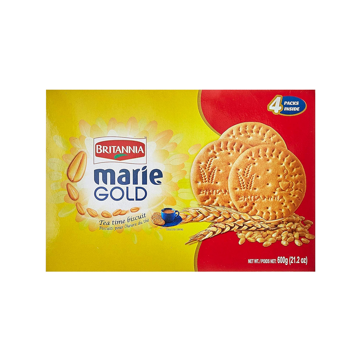 Britannia - Marie Gold Biscuits 4x150g Value Pack | 600g