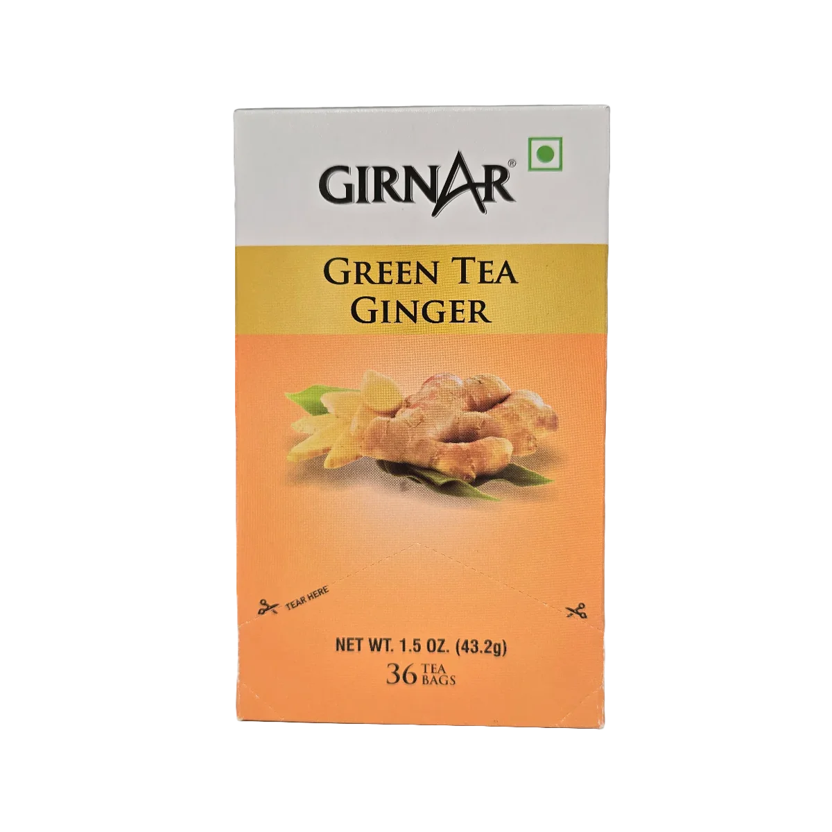 Girnar - Green Tea with Ginger | 36 Pack