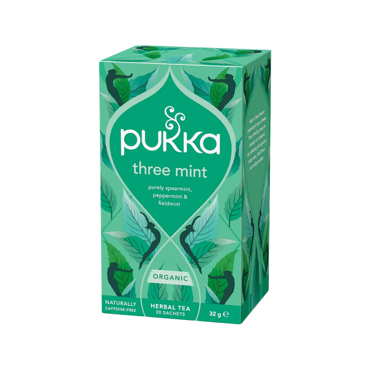 Pukka - Three Mint Organic Herbal Tea Sachets | 20 Pack