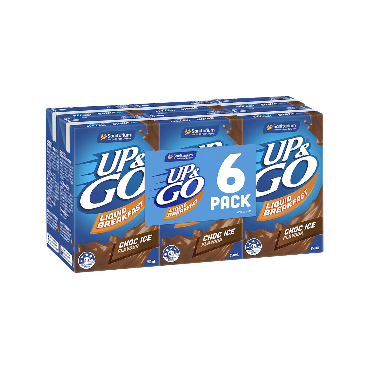 Sanitarium - Up&Go Liquid Breakfast Choc Ice 250mlx6 | 6 Pack