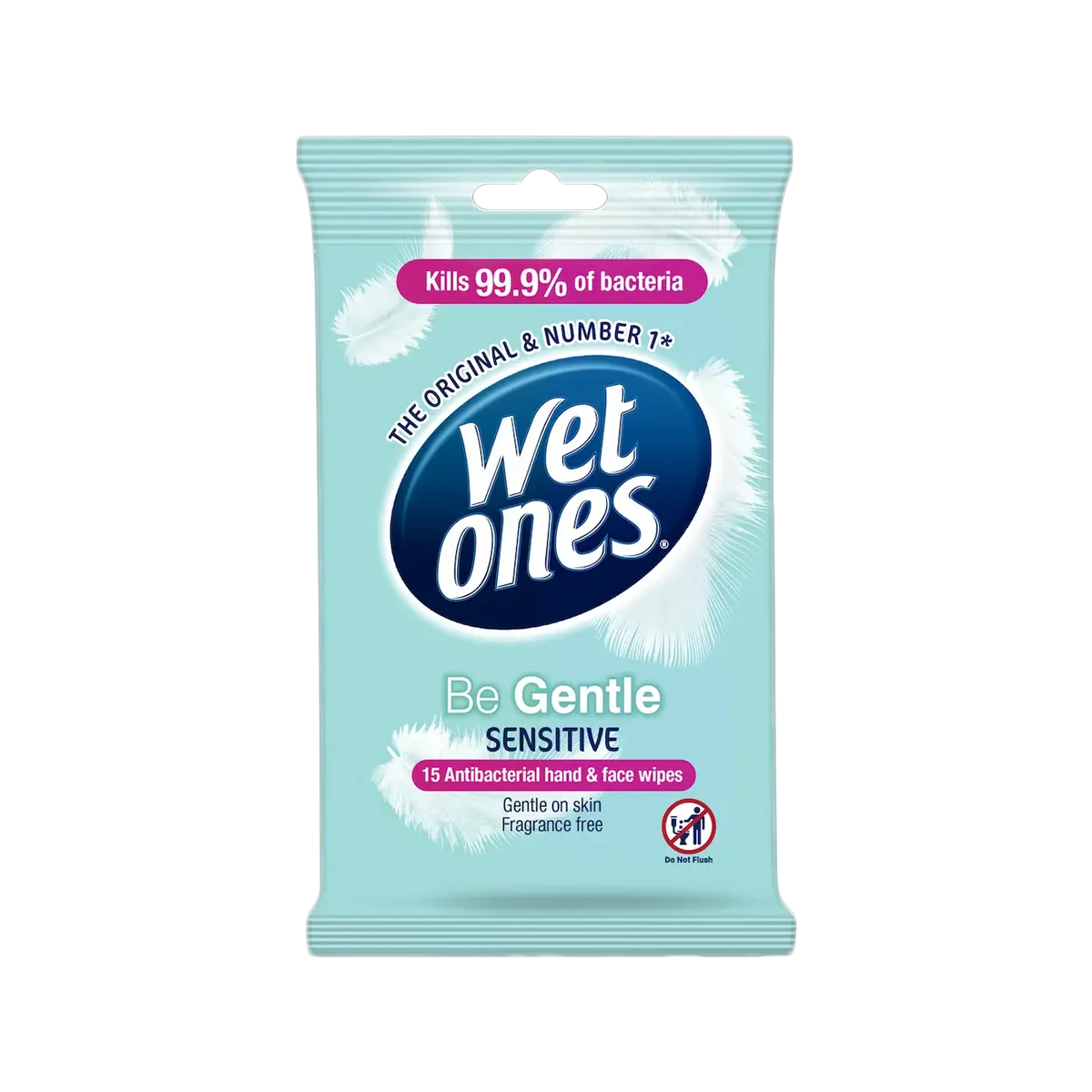 Wet Ones - Antibacterial Hand & Body Wipes Be Gentle | 15 Pack