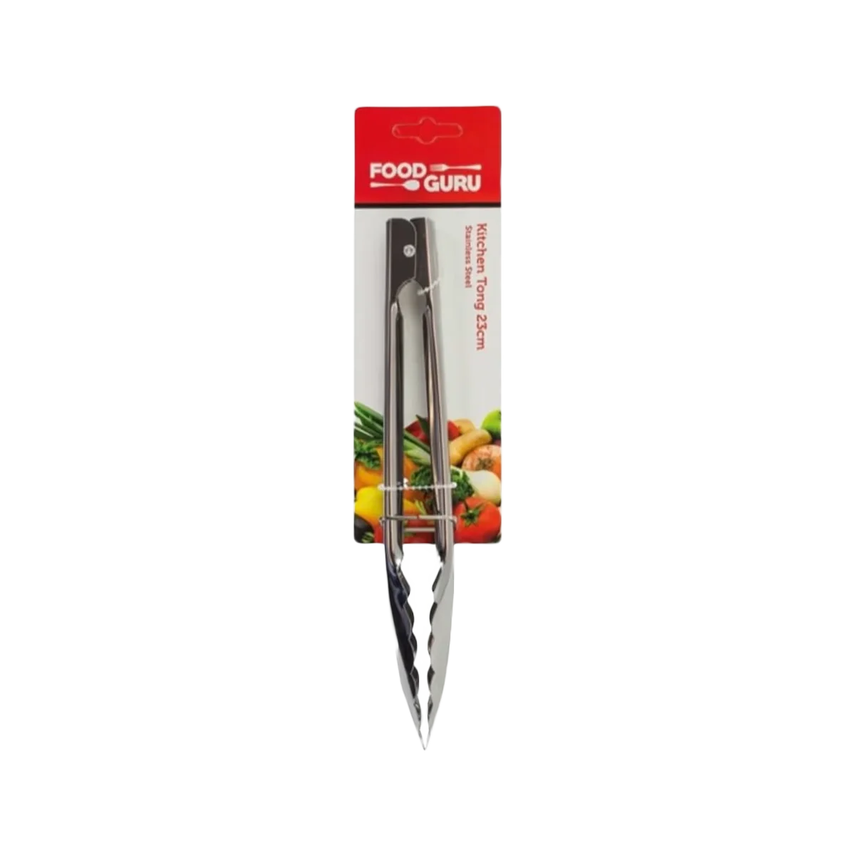 Food Guru - Stainless Steel Tongs 23cm | 1 Pack