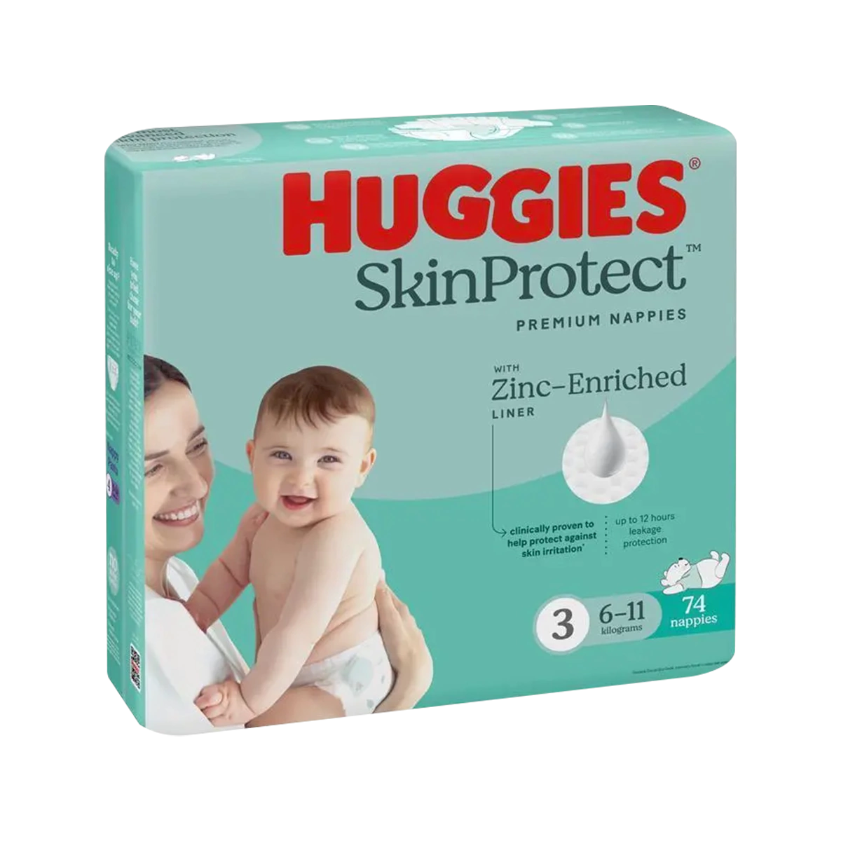 Huggies - Nappies Skin Protect Size 3 Large | 74 Pack