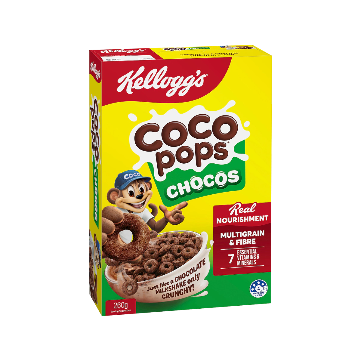 Kellogg’s - Coco Pops Chocos Multigrain Breakfast Cereal | 260g