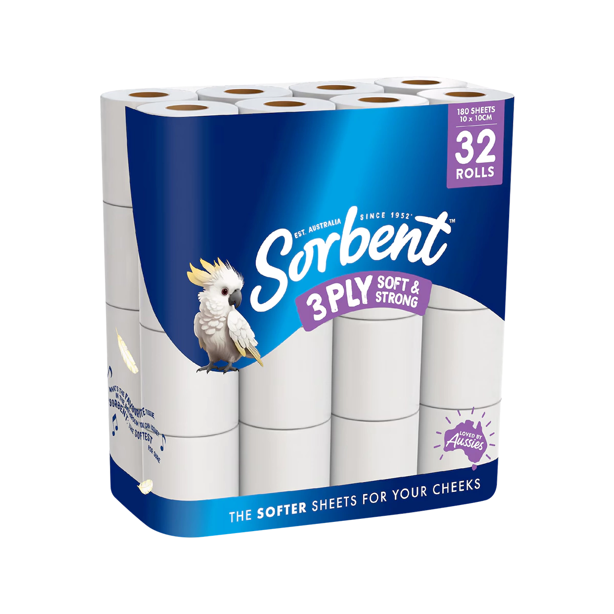 Sorbent - Toilet Tissue White 3 Ply | 32 Pack