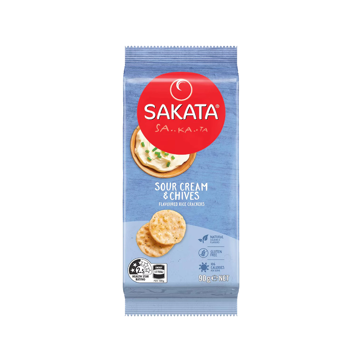 Sakata - Rice Crackers Sour Cream and Chive | 90g