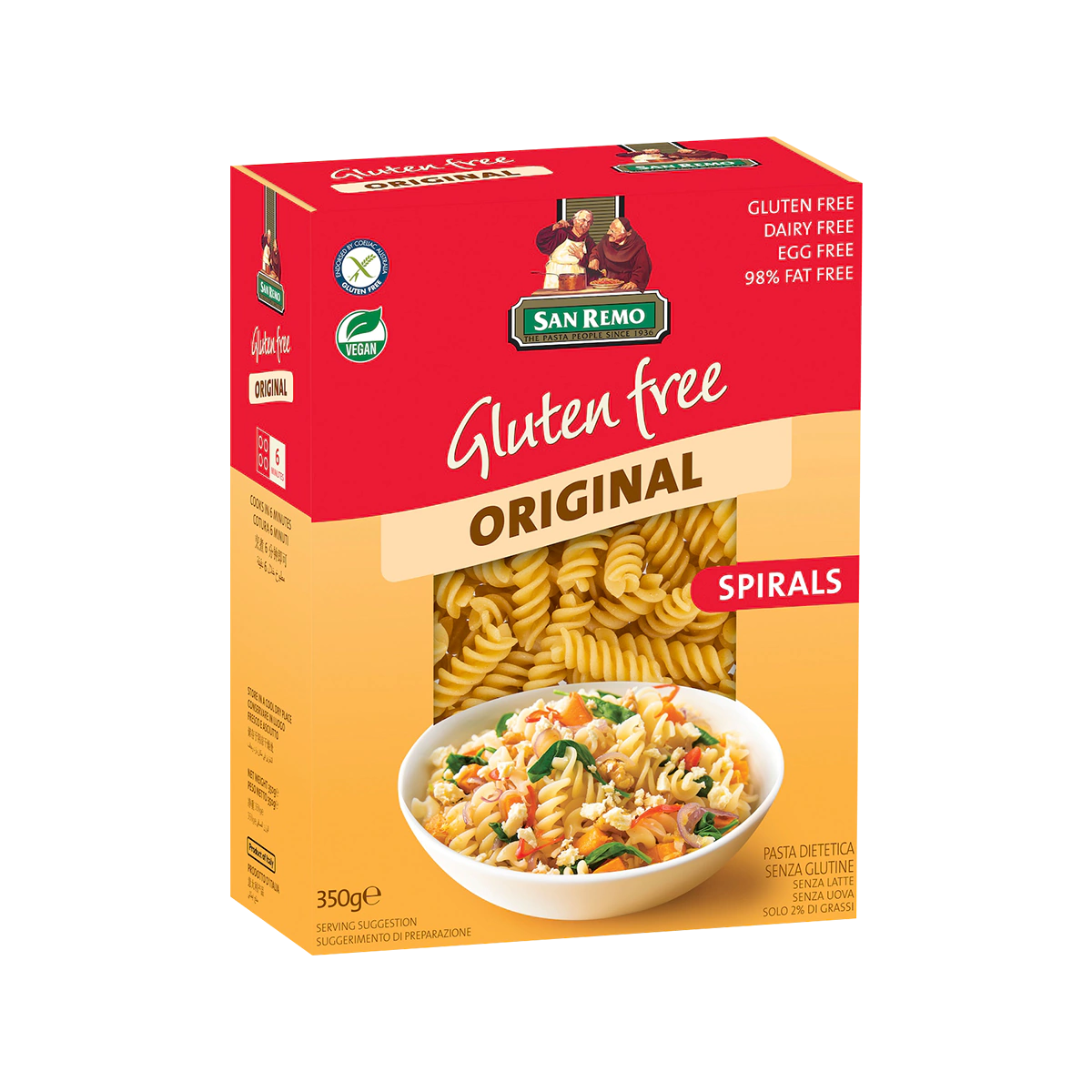 San Remo - Gluten Free Original Spirals Pasta | 350g