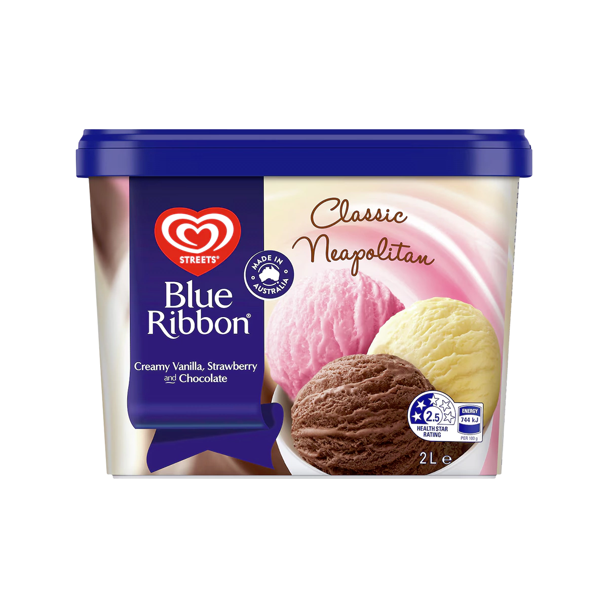 Blue Ribbon - Neapolitan Ice Cream | 2L