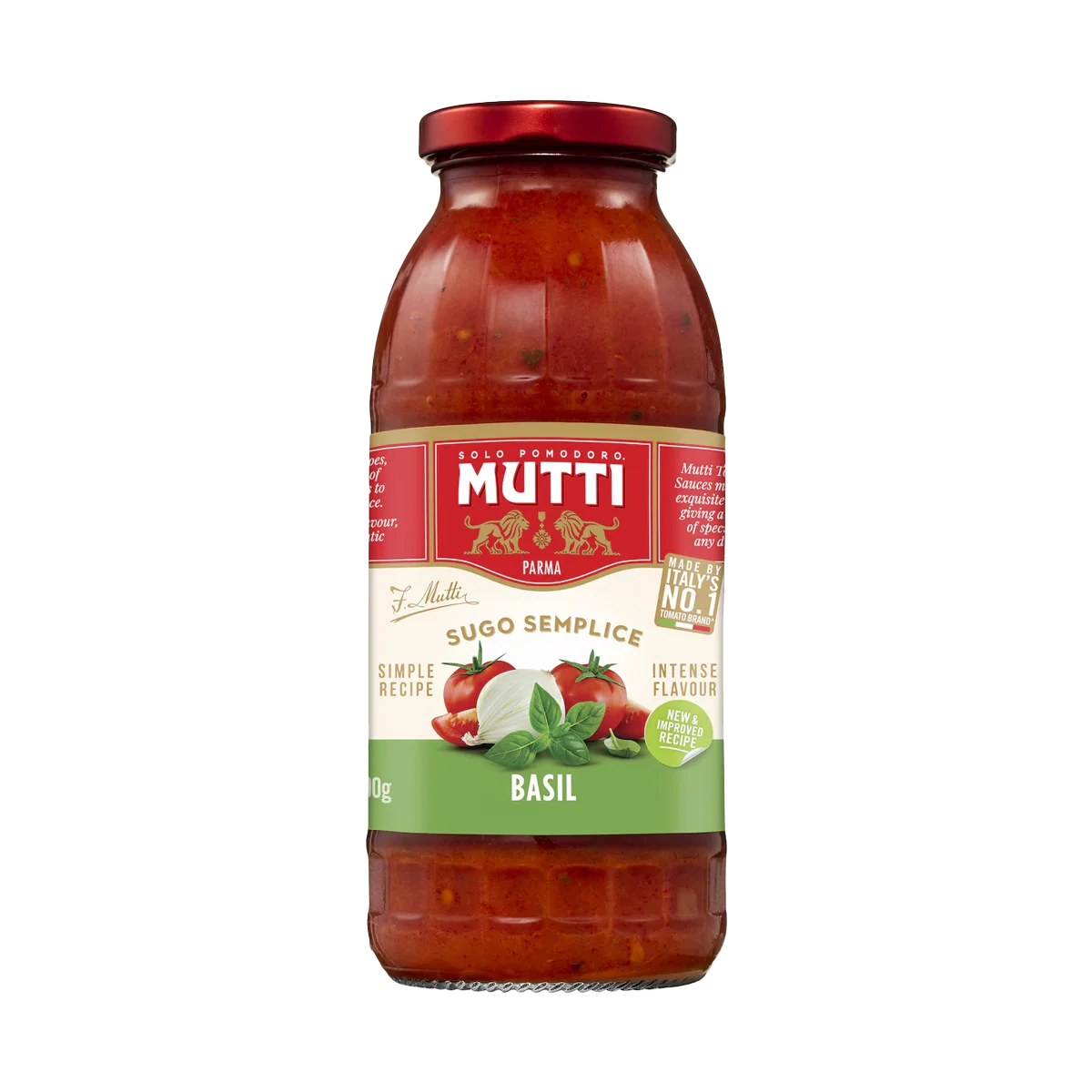Mutti - Parma Sugo Semplice Basil Pasta Sauce Jar | 400g