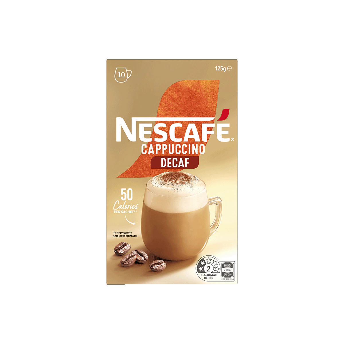 Nescafe - Cappuccino Decaf Coffee Sachets | 10 Pack