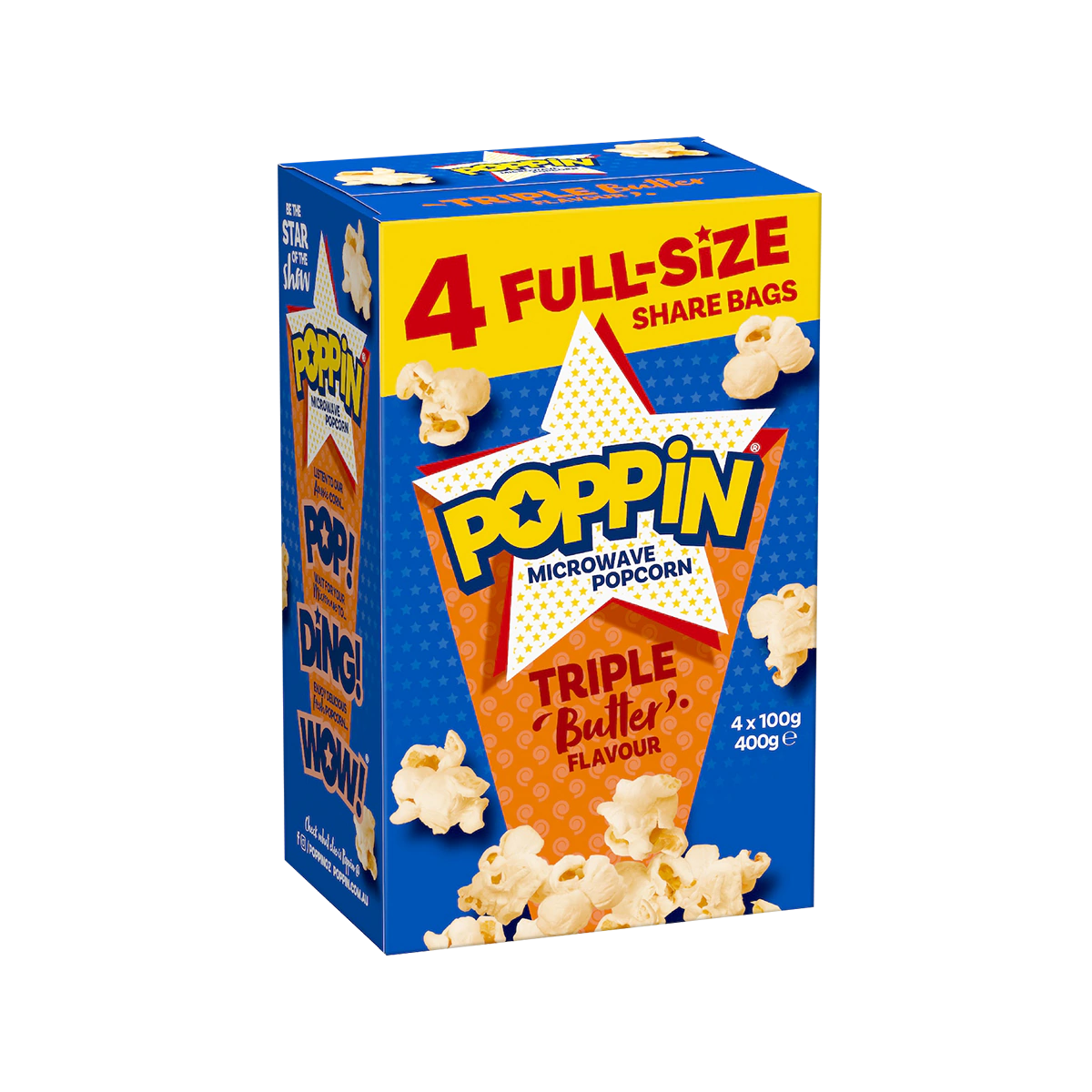 Poppin - Triple Butter Flavour Microwave Popcorn | 400g