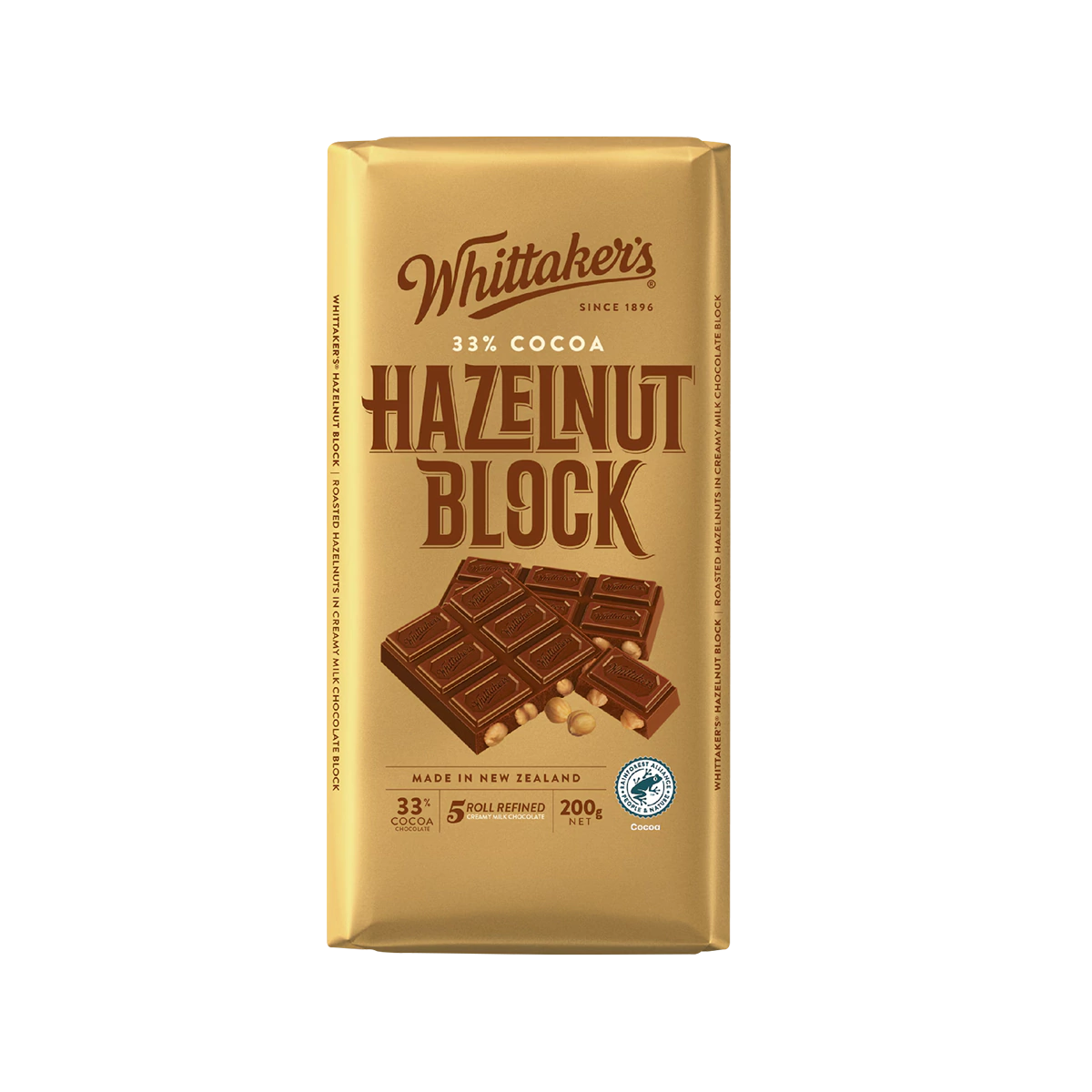Whittaker's - Block Chocolate Hazelnut | 200g