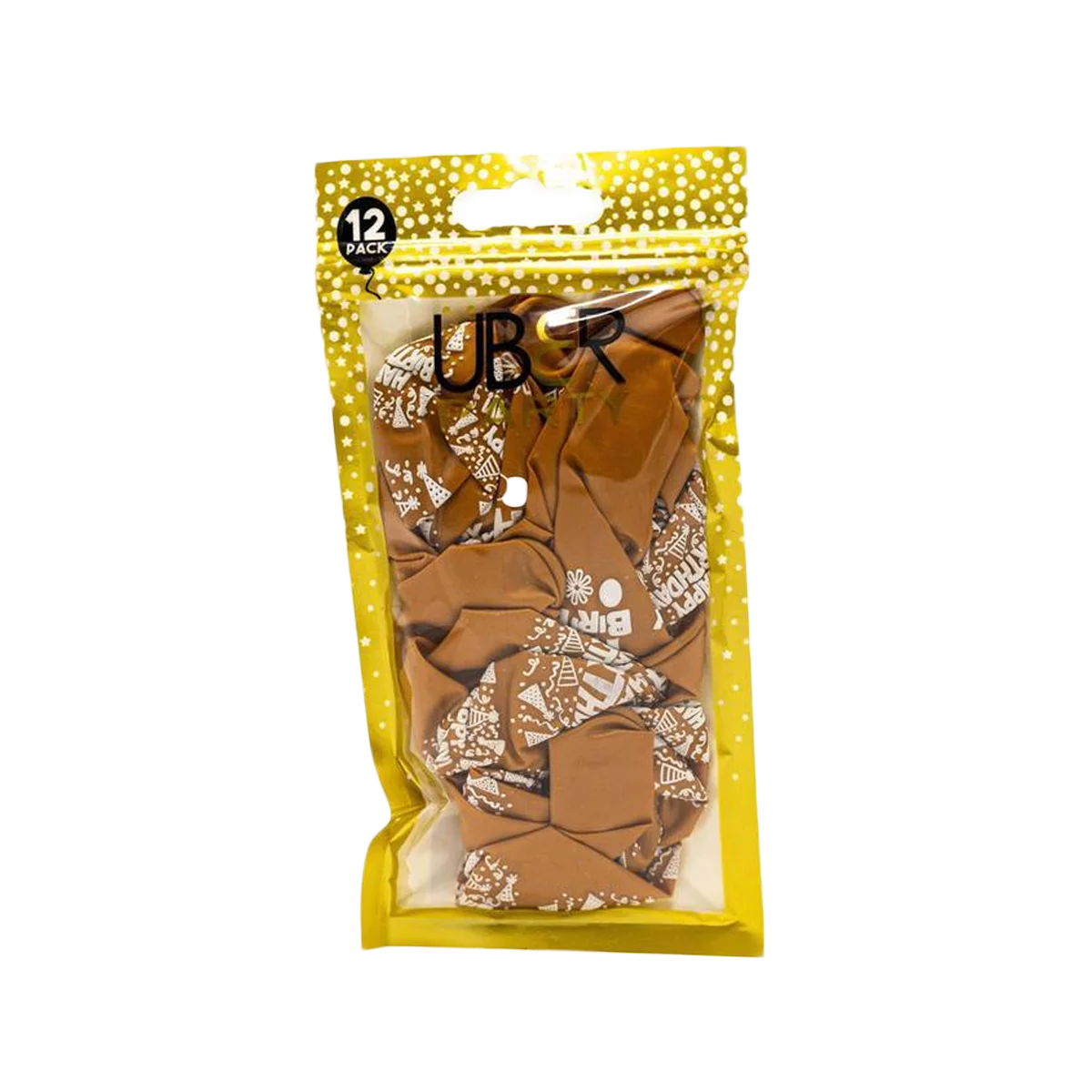 Uber - Happy Birthday Pearl Balloons | 12 Pack