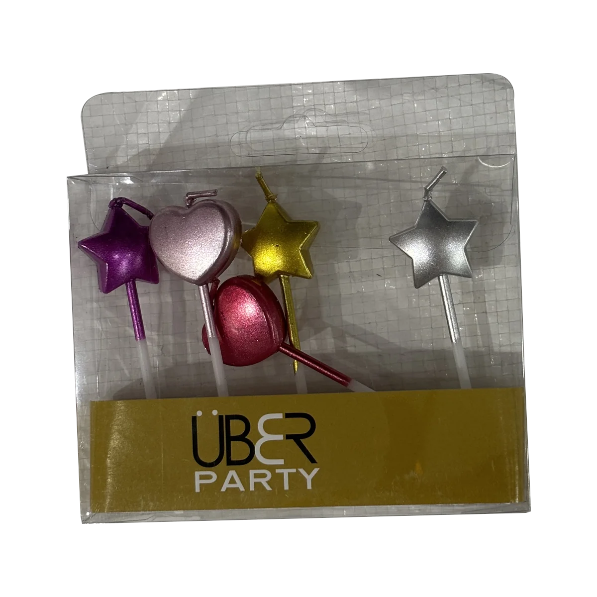 Uber - Metallic Stars Hearts | 1 Pack