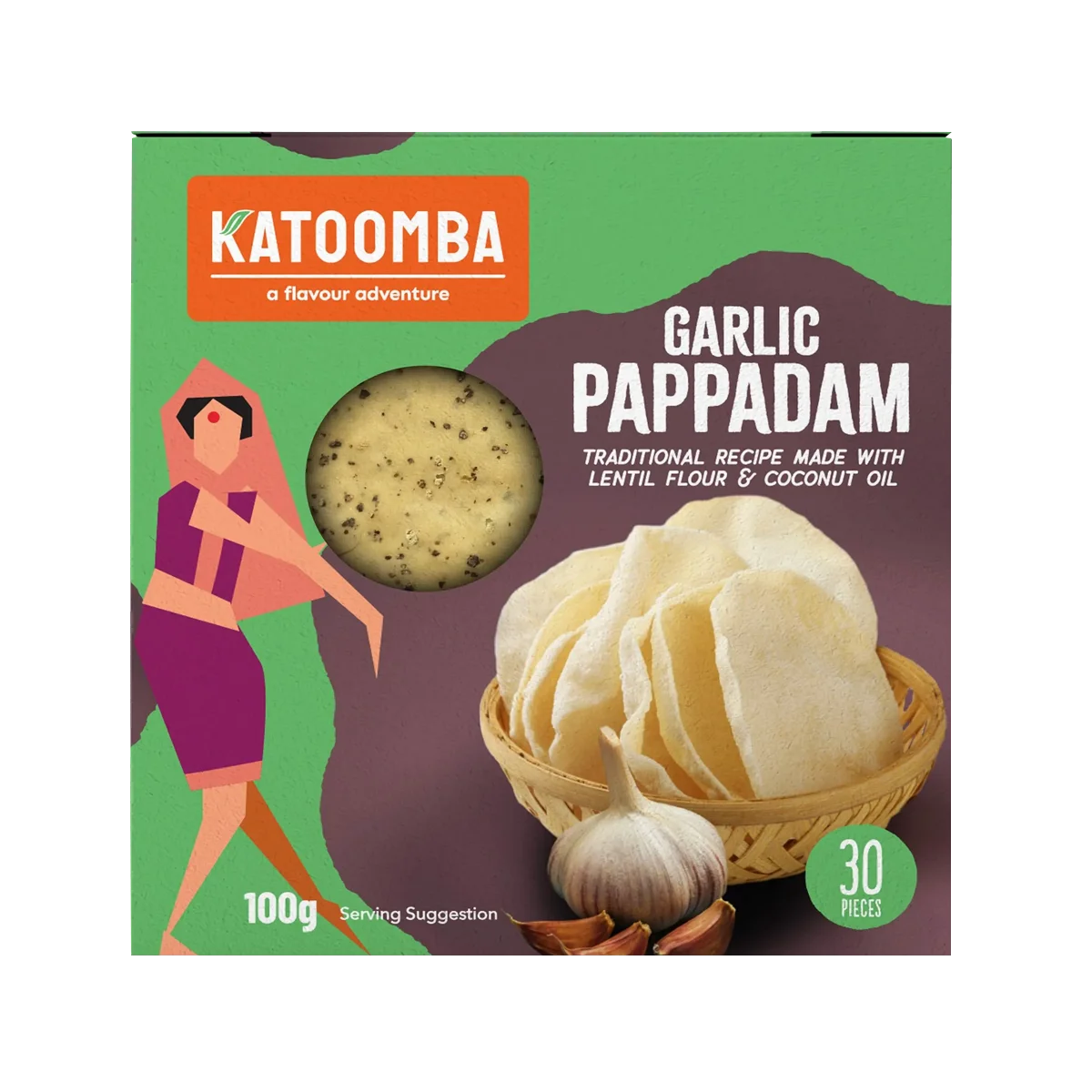 Katoomba - Garlic Pappadam | 100g