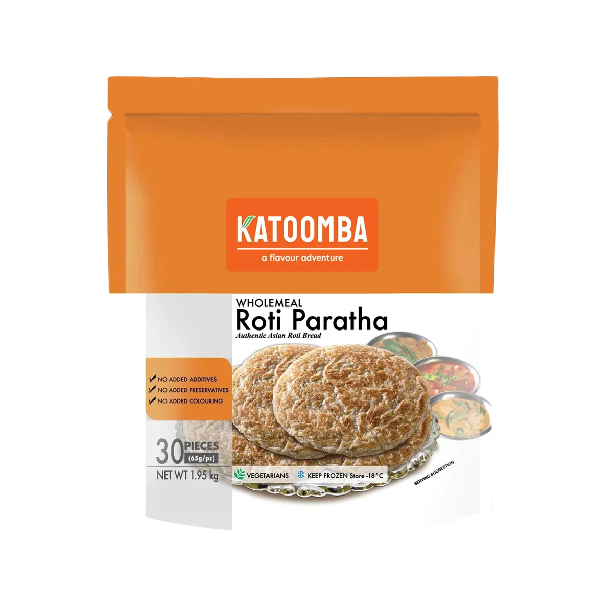 Katoomba - Wholemeal Roti Paratha | 30 Pcs