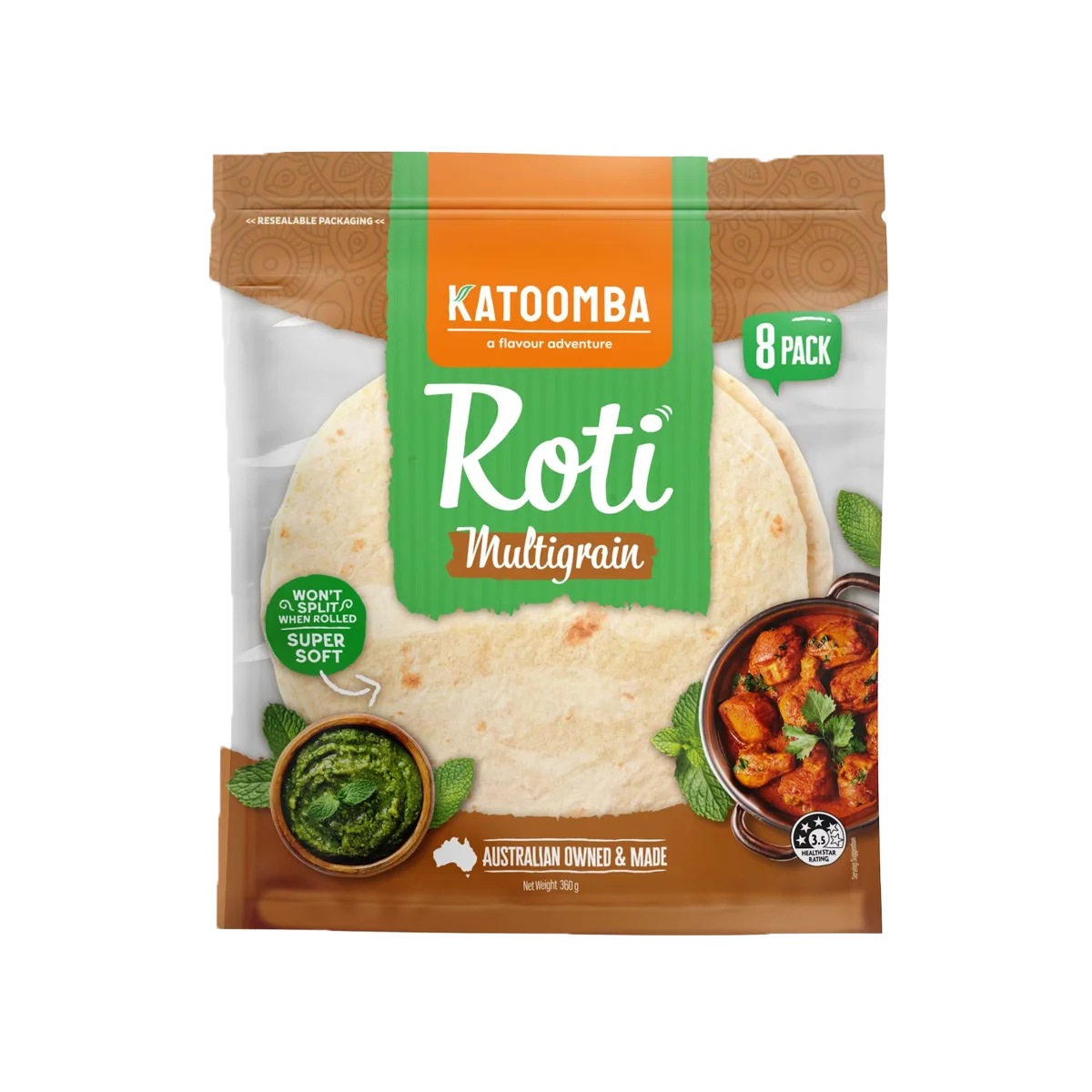 Katoomba - Roti Bread Multigrain | 360g