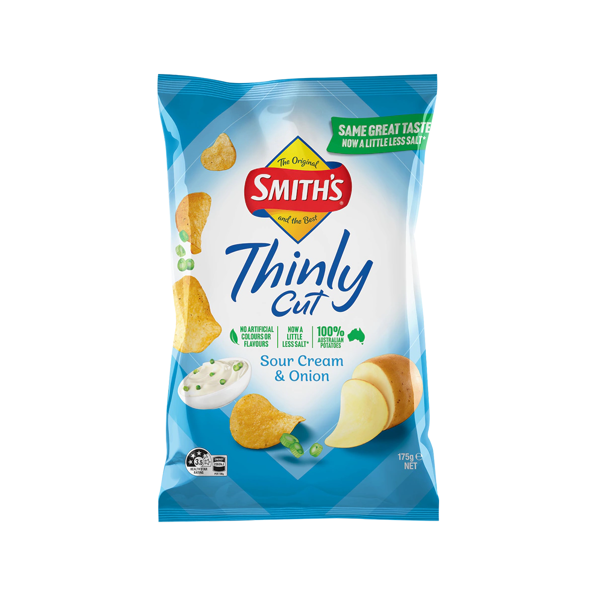 Smiths - Thinly Cut Potato Chips Sour Cream and Onion | 175g