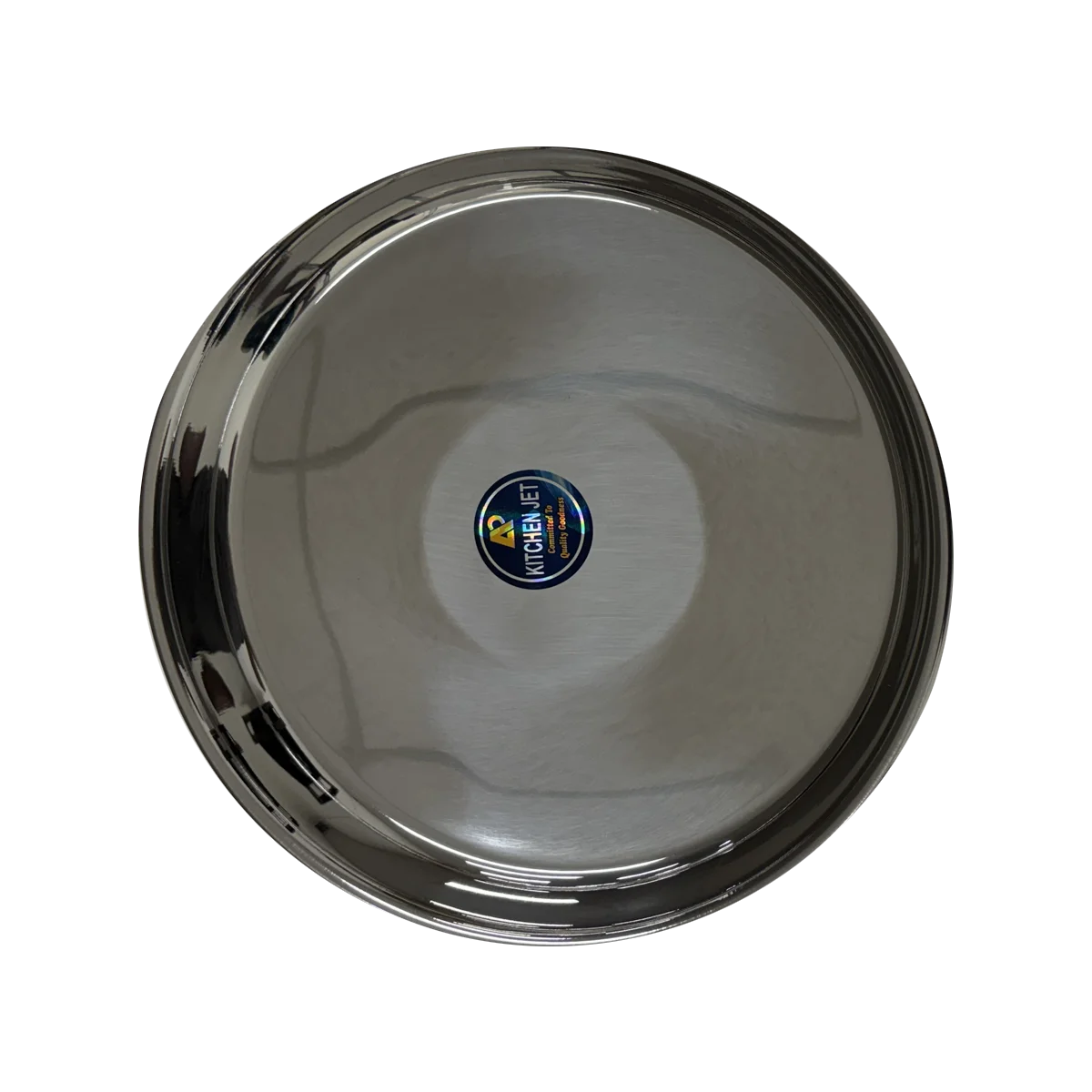 Maira's Kitchen - Stainless Steel Round Thali 13 Inch | 1 Pack