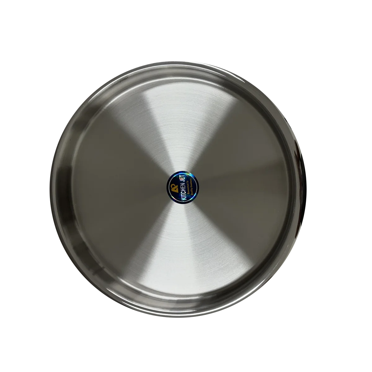 Maira's Kitchen - Stainless Steel Round Thali 14 Inch | 1 Pack