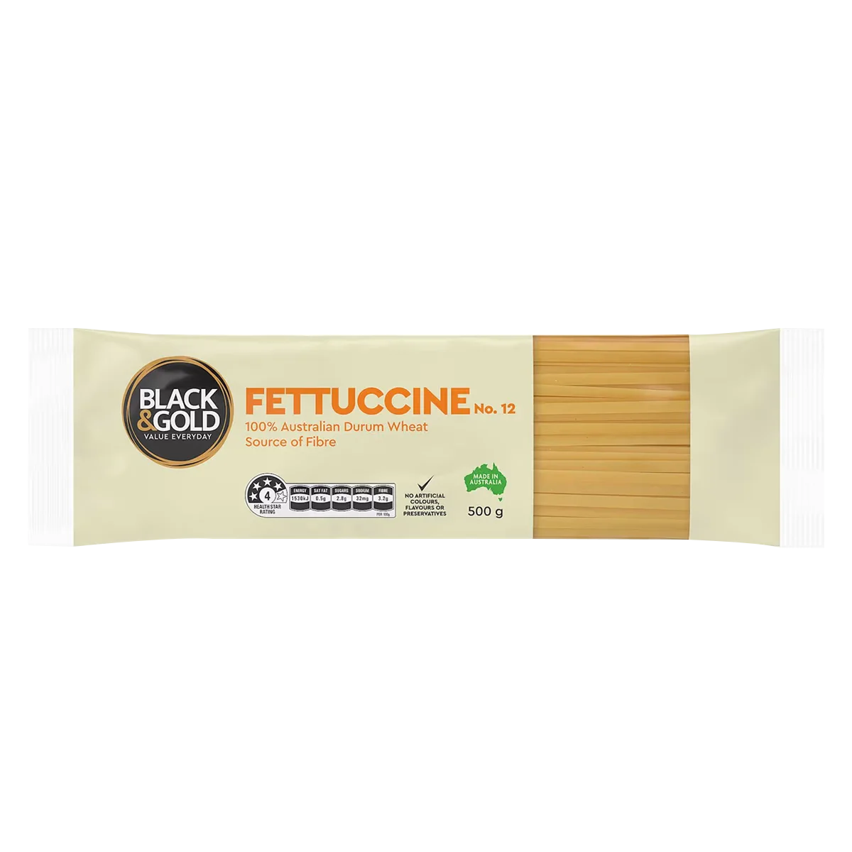 Black & Gold - Fettuccine Pasta No 12 | 500g
