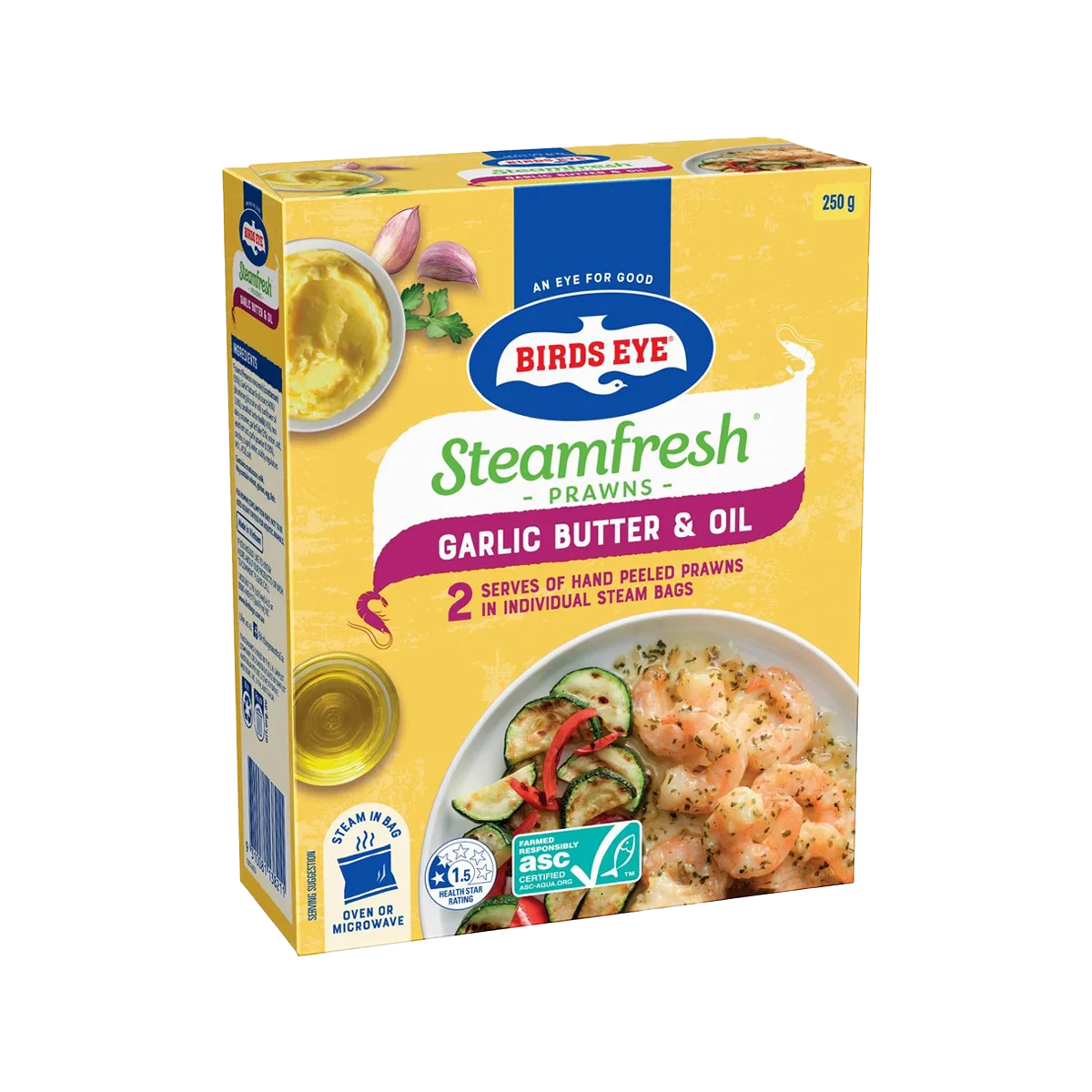 Birds Eye - Steam Fresh Prawn Garlic Butter and Oil | 250g