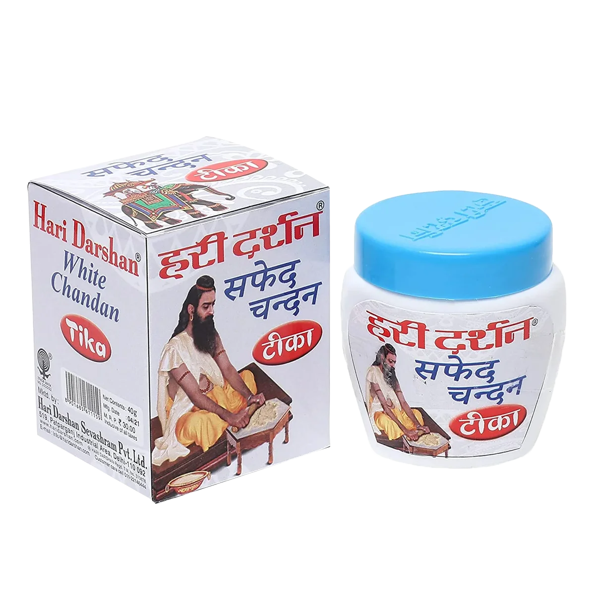 Hari Darshan - Shudh Kumkum Chandan Teeka White Liquid | 1 Pack