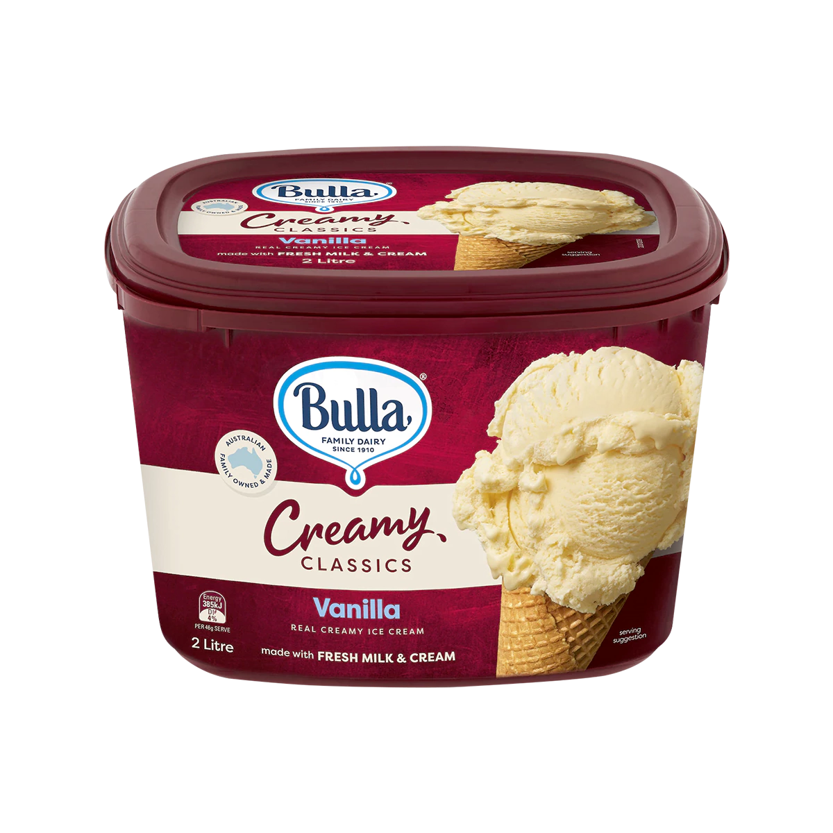 Bulla - Creamy Classics Ice Cream Vanilla | 2L