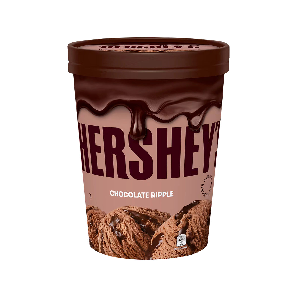 Hershey's - Milk Chocolate Ripple Ice Cream Tub | 1L