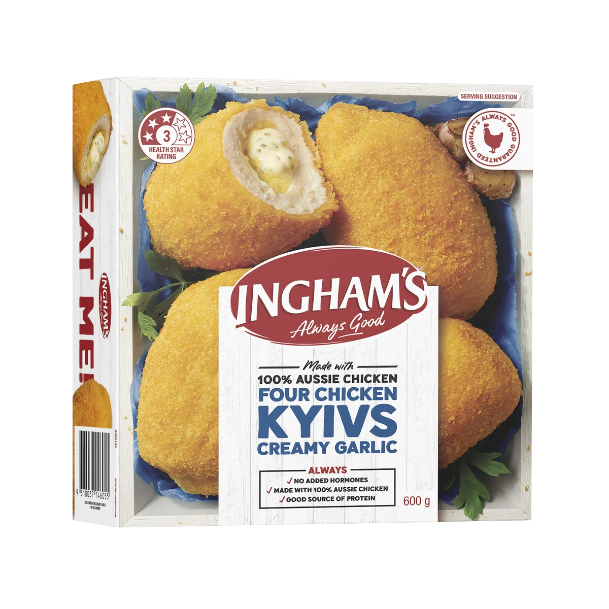 Ingham - Four Chicken Kyivs Creamy Garlic | 600g