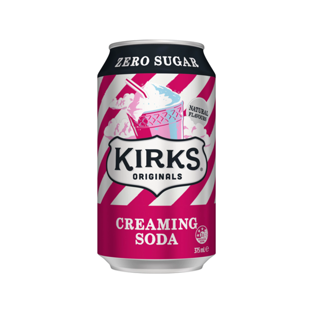 Kirks - Creaming Soda Zero Sugar Soft Drink Can | 375ml